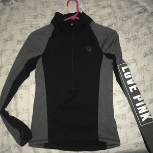 Pink 3/4 zip sweatshirt